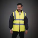 Gewatteerd veiligheidsjasje met afneembare mouwen — productfoto 2