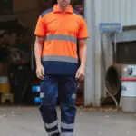 Tweekleurige veiligheidspolo — productfoto 2