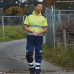Tweekleurige veiligheidspolo — productfoto 3