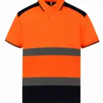 Tweekleurige veiligheidspolo, hi vis orange / navy — productfoto 5