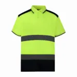 PS_YHVJ220_HIVISYELLOW-NAVY - Hidalgo-werbeartikel Tweekleurige veiligheidspolo, hi vis yellow / navy — productfoto 6