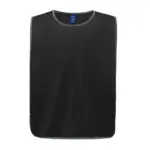 Personalisatie veiligheidshesje met reflecterende rand, black — productfoto 5