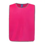 PS_YHVJ259_FLUOPINK - Hidalgo-werbeartikel Personalisatie veiligheidshesje met reflecterende rand, fluo pink — productfoto 6