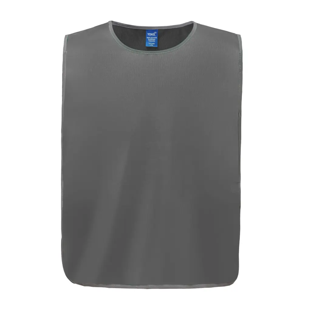PS_YHVJ259_GREY - Hidalgo-werbeartikel Personalisatie veiligheidshesje met reflecterende rand, grey — productfoto 7