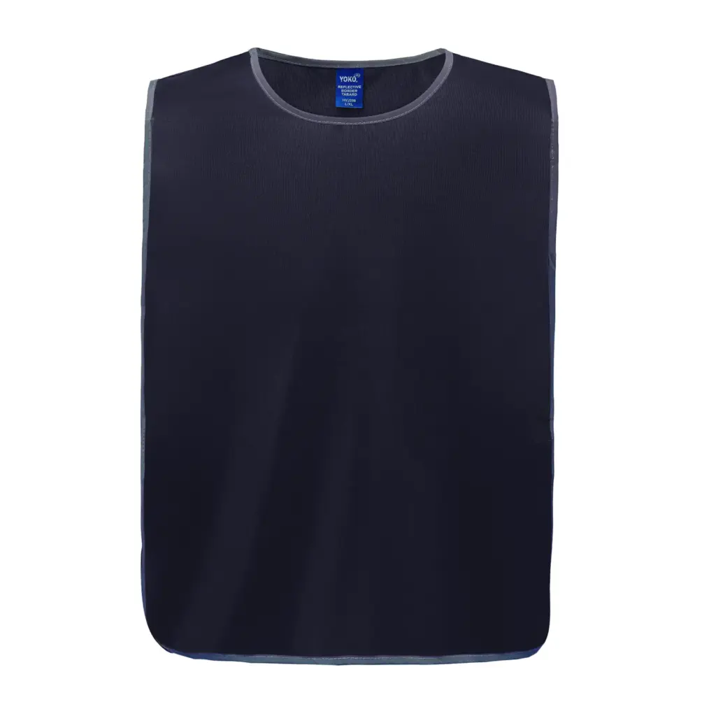PS_YHVJ259_NAVY - Hidalgo-werbeartikel Personalisatie veiligheidshesje met reflecterende rand, navy — productfoto 9