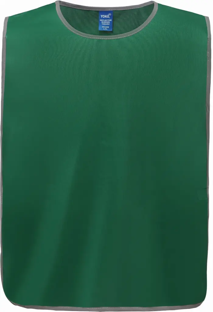 PS_YHVJ259_PARAMEDICGREEN - Hidalgo-werbeartikel Personalisatie veiligheidshesje met reflecterende rand, paramedic green — productfoto 11