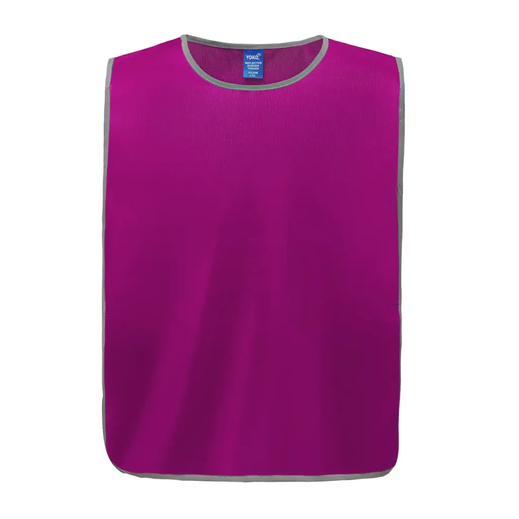 PS_YHVJ259_RASPBERRY - Hidalgo-werbeartikel Personalisatie veiligheidshesje met reflecterende rand, raspberry — productfoto 13
