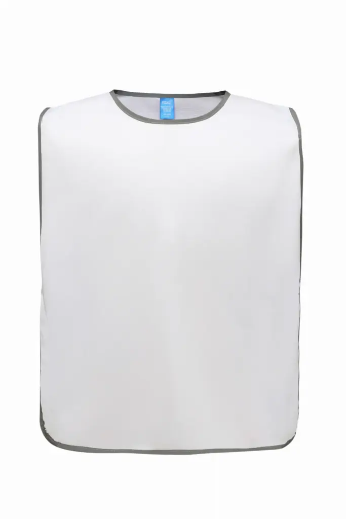 PS_YHVJ259_WHITE - Hidalgo-werbeartikel Personalisatie veiligheidshesje met reflecterende rand, white — productfoto 18