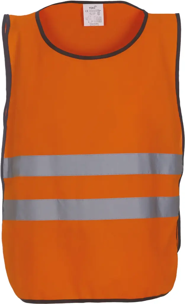 Veiligheidshesje met 2 banden, hi vis orange — productfoto 2