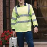 YHVJ310_2019 - Hidalgo-werbeartikel High Visibility polo lange mouwen