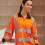 High Visibility polo lange mouwen — productfoto 2