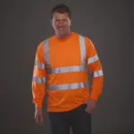 Hi-Vis T-shirt lange mouwen — productfoto 3