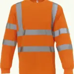 Hi-Vis T-shirt lange mouwen, hi vis orange — productfoto 4