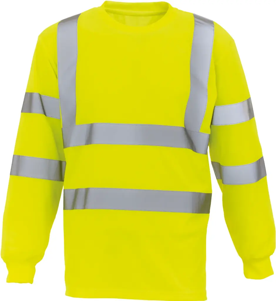 Hi-Vis T-shirt lange mouwen, hi vis yellow — productfoto 5