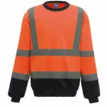 Veiligheids Sweater, hi vis orange / navy — productfoto 7