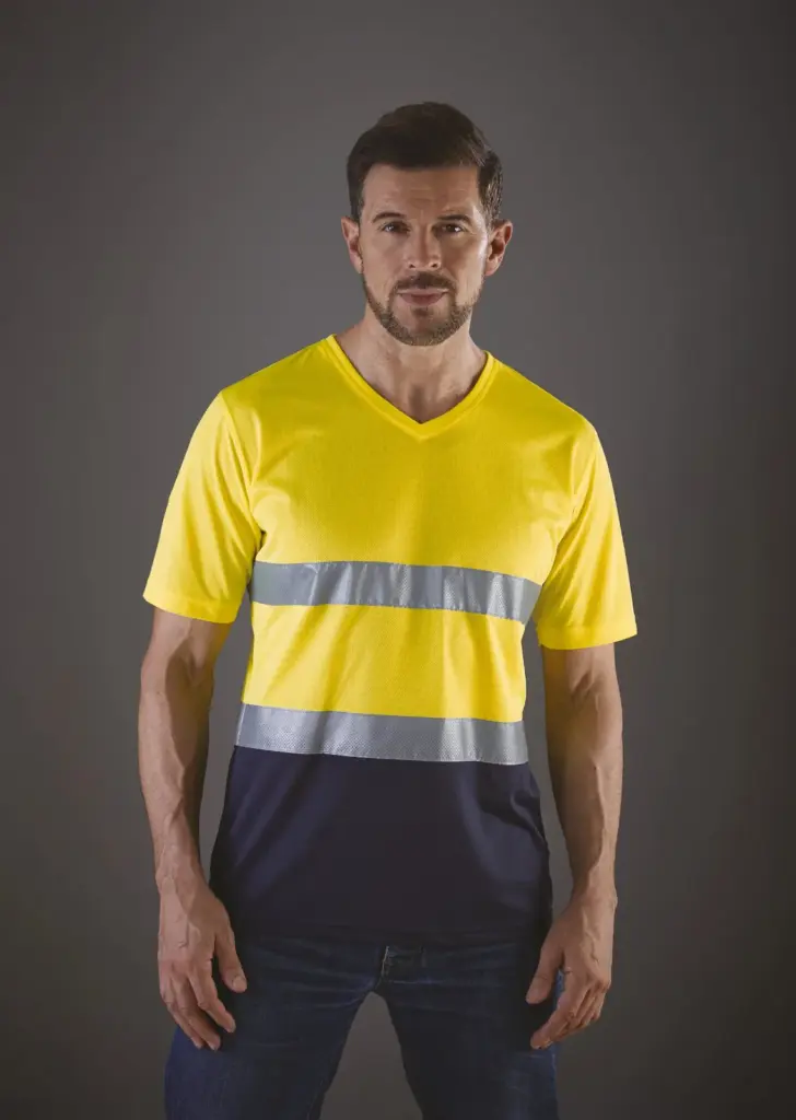 Top Cool - Hi-Vis T-shirt V-hals — productfoto 2