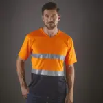 Top Cool - Hi-Vis T-shirt V-hals — productfoto 4