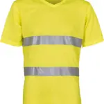 Top Cool - Hi-Vis T-shirt V-hals, hi vis yellow — productfoto 7