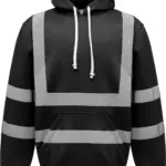 Hi-Vis sweater met capuchon, black — productfoto 5