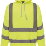Hi-Vis sweater met capuchon, hi vis yellow — productfoto 8