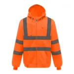 Veiligheidssweatervest met capuchon, hi vis orange — productfoto 6