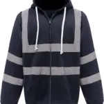 Veiligheidssweatervest met capuchon, navy — productfoto 9