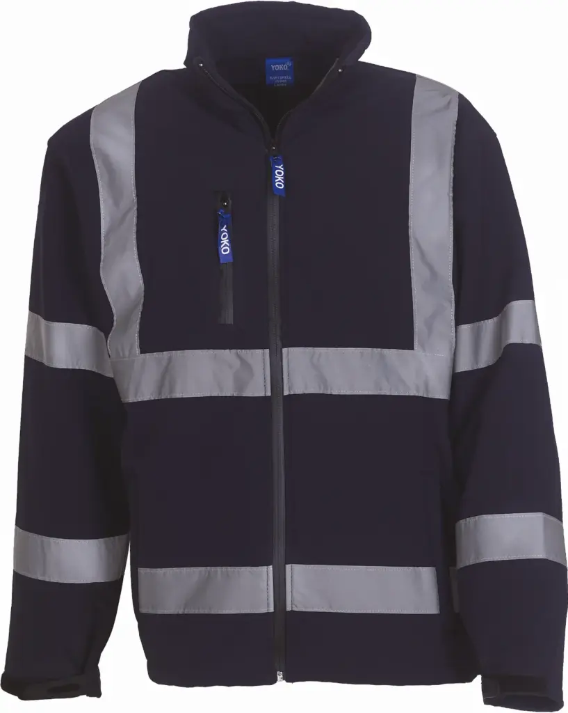 Softshell veiligheidsjas, navy — productfoto 7