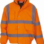 Klassieke veiligheids bomberjack, hi vis orange — productfoto 3