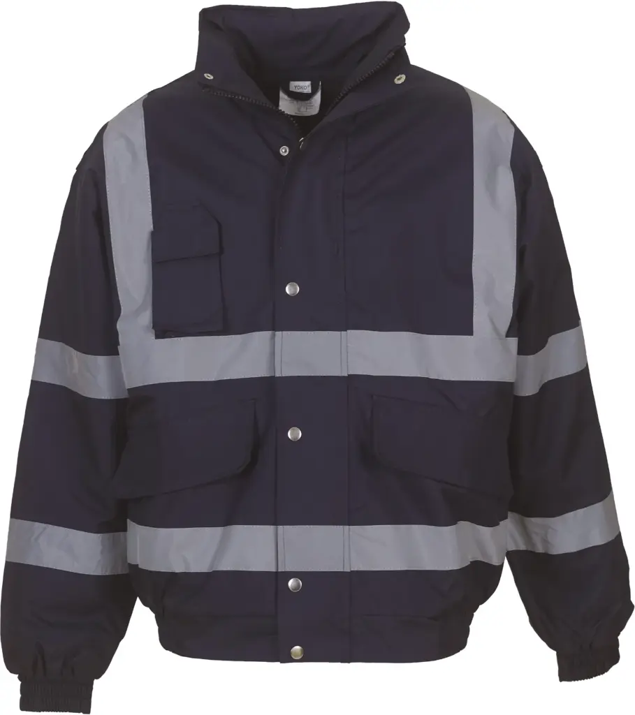 Klassieke veiligheids bomberjack, navy — productfoto 5