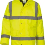 Klassieke veiligheidsparka voor snelweg, hi vis yellow — productfoto 3