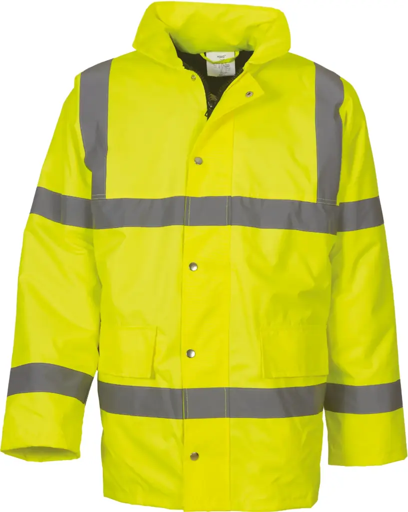 PS_YHVP300_HIVISYELLOW - Hidalgo-werbeartikel Klassieke veiligheidsparka voor snelweg, hi vis yellow — productfoto 3
