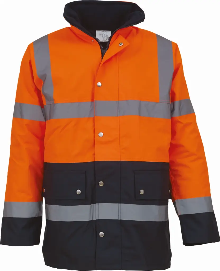 2-kleurig veiligheidsjack voor snelweg, hi vis orange / navy — productfoto 2