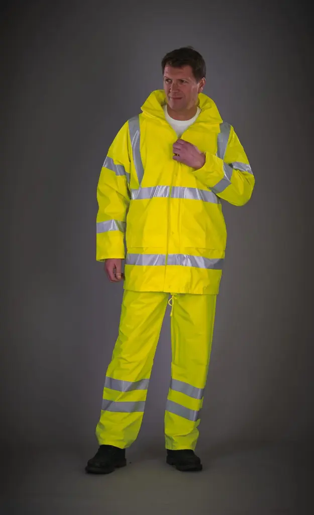 YHVS450-2_2023 - Hidalgo-werbeartikel Ademende regenjasj Hi-Vis Soft Flex — productfoto 2