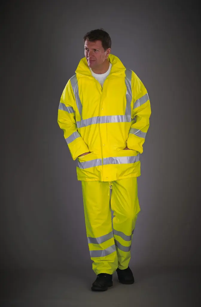 YHVS450-4_2023 - Hidalgo-werbeartikel Ademende regenjasj Hi-Vis Soft Flex — productfoto 4
