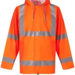 Ademende regenjasj Hi-Vis Soft Flex, hi vis orange — productfoto 5