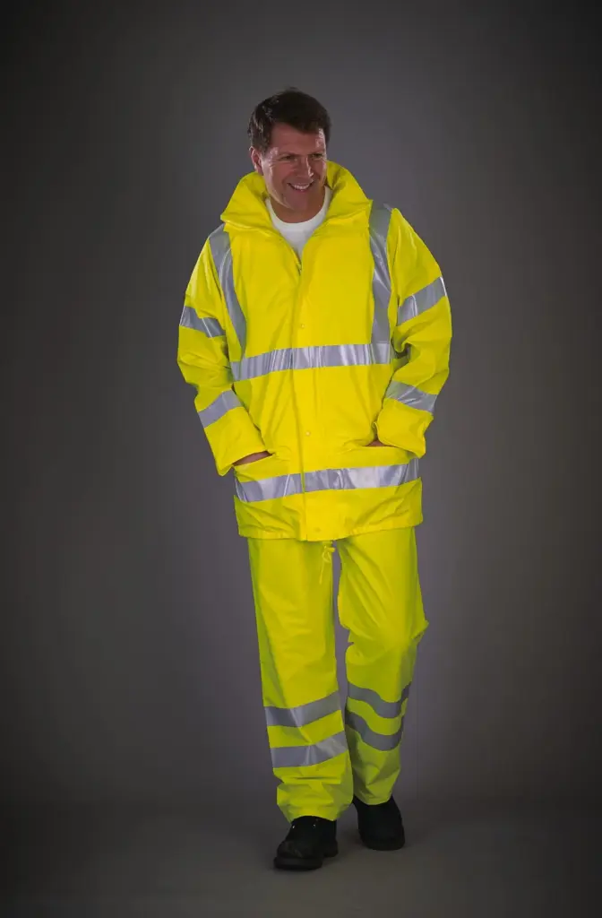 YHVS451_2023 - Hidalgo-werbeartikel Ademende regenbroek Hi-Vis Soft Flex — productfoto 2