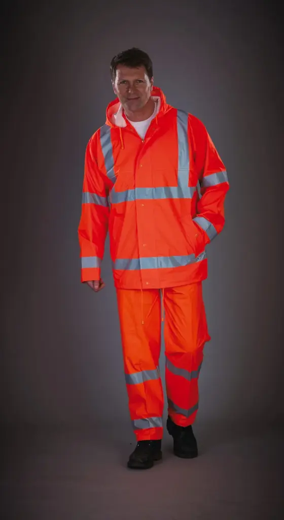 YHVS451-3_2023 - Hidalgo-werbeartikel Ademende regenbroek Hi-Vis Soft Flex — productfoto 4