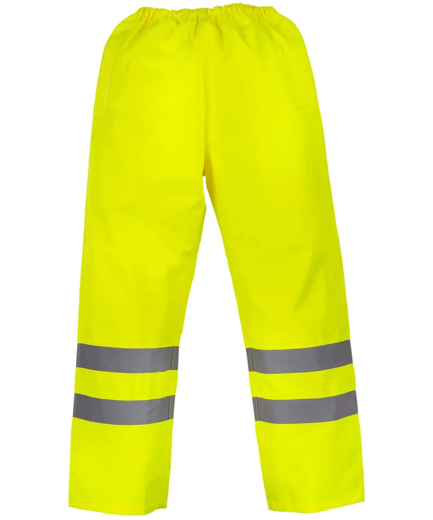 PS_YHVS451_HIVISYELLOW - Hidalgo-werbeartikel Ademende regenbroek Hi-Vis Soft Flex, hi vis yellow — productfoto 6