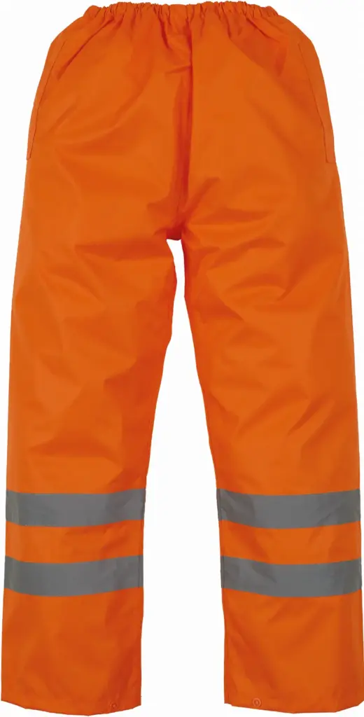 Hi vis waterdichte overbroek, hi vis orange — productfoto 2