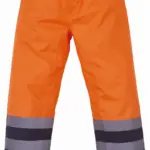Hi vis waterdichte overbroek, hi vis orange / navy — productfoto 3