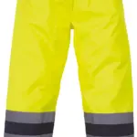 Hi vis waterdichte overbroek, hi vis yellow / navy — productfoto 5