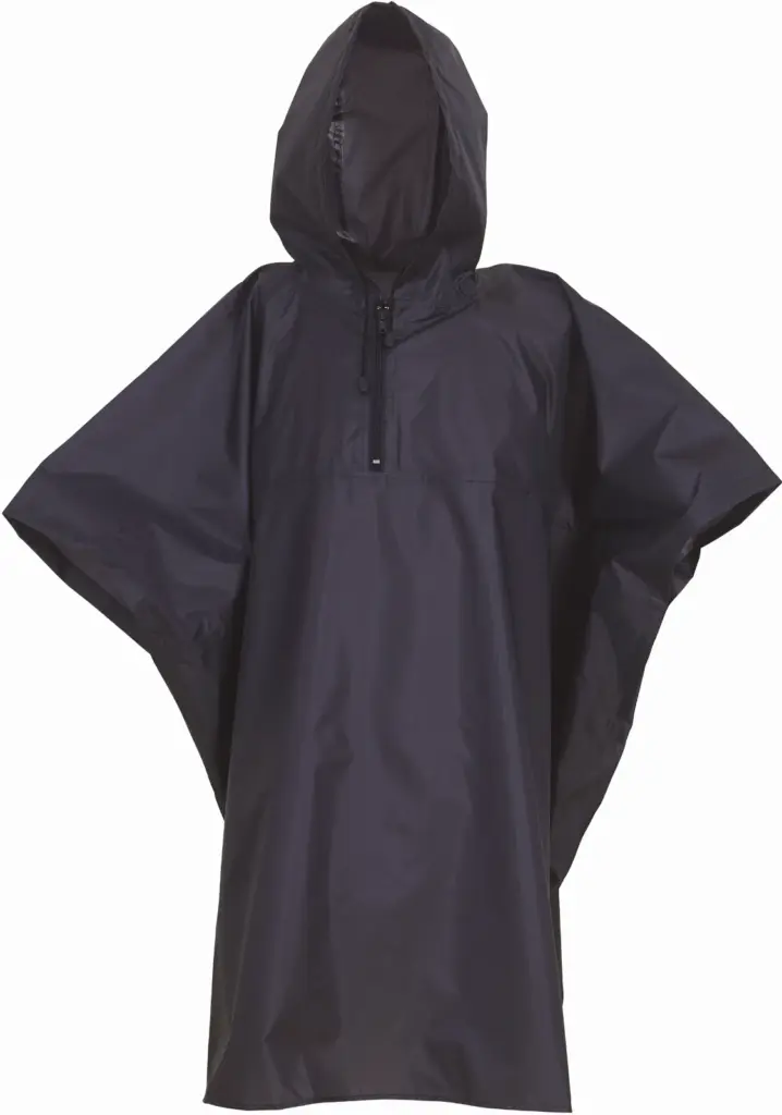 Lichtgewicht poncho, navy — productfoto 6