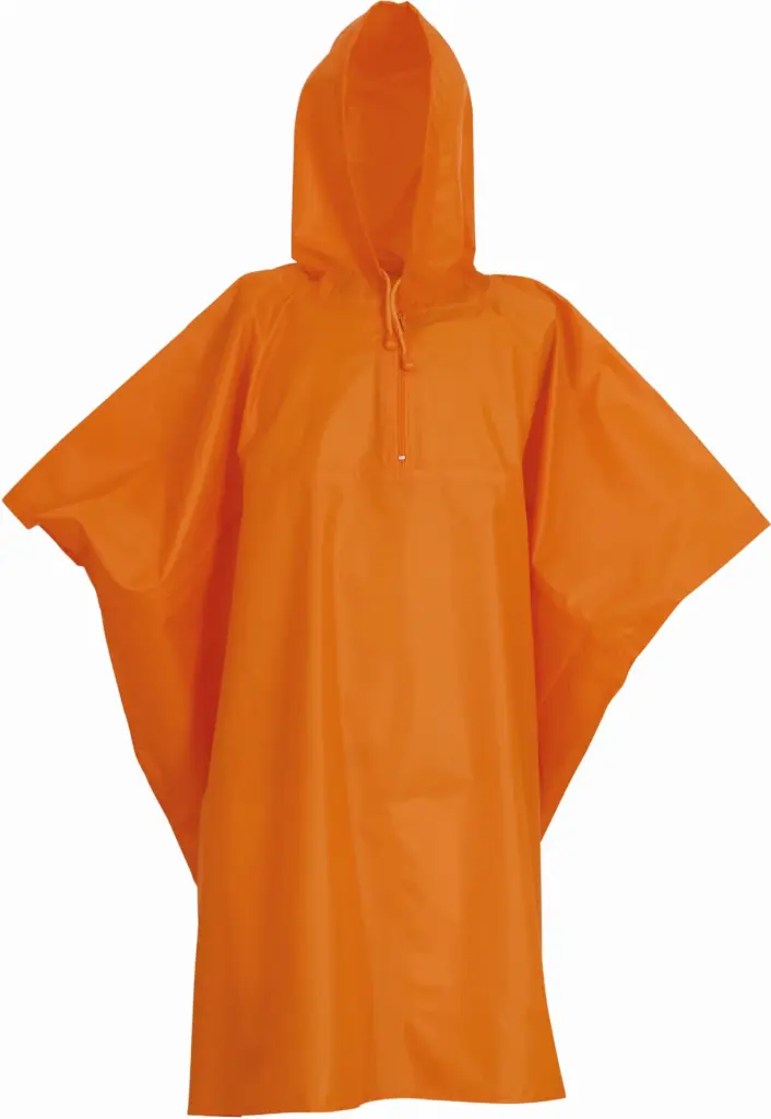 Lichtgewicht poncho, orange — productfoto 7