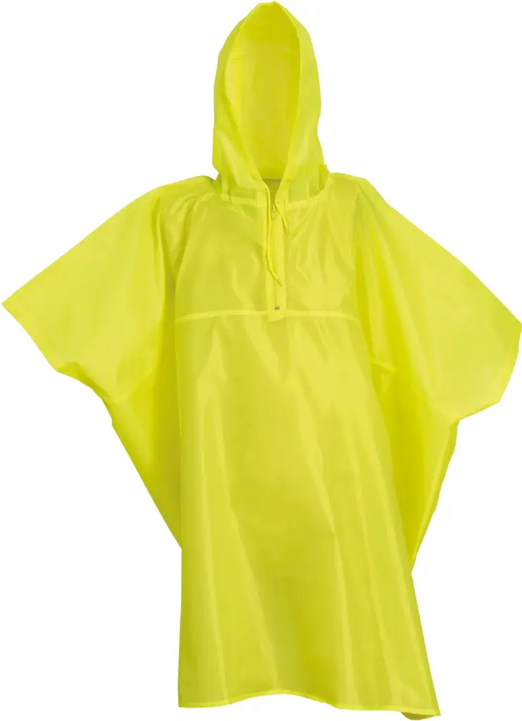 Lichtgewicht poncho, yellow — productfoto 9