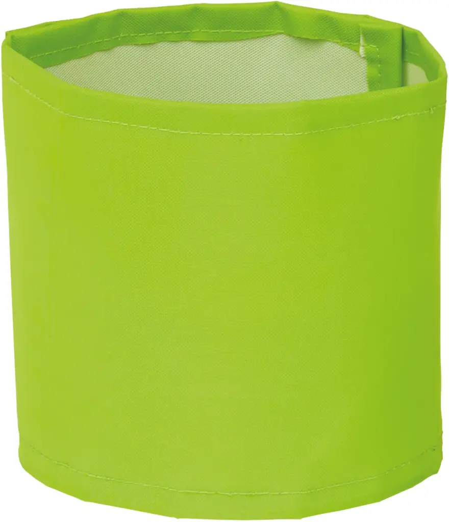 PS_YHVW066_LIME - Hidalgo-werbeartikel Brede te bedrukken armband, lime — productfoto 4
