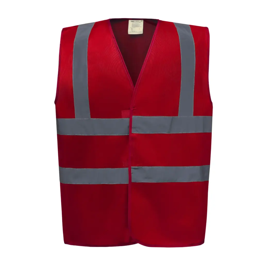 PS_YHVW100_RED - Hidalgo-werbeartikel Veiligheidshesje met 2 Banden & Bretels — productfoto 22