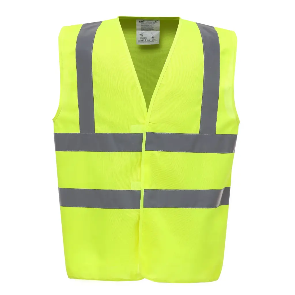 PS_YHVW100_HIVISYELLOW - Hidalgo-werbeartikel Veiligheidshesje met 2 Banden & Bretels, hi vis yellow — productfoto 9