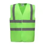 PS_YHVW100_LIME - Hidalgo-werbeartikel Veiligheidshesje met 2 Banden & Bretels, lime — productfoto 10