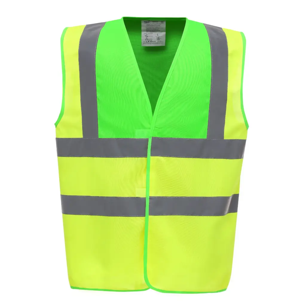 PS_YHVW100_LIME-HIVISYELLOW - Hidalgo-werbeartikel Veiligheidshesje met 2 Banden & Bretels, lime / hi vis yellow — productfoto 11