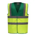 PS_YHVW100_PARAMEDICGREEN-HIVISYELLOW - Hidalgo-werbeartikel Veiligheidshesje met 2 Banden & Bretels, paramedic green / hi vis yellow — productfoto 16